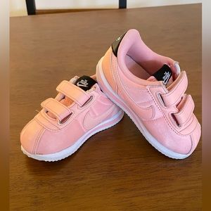 Toddler Pink Nike Cortez Valentine Shoes.  Size 8C